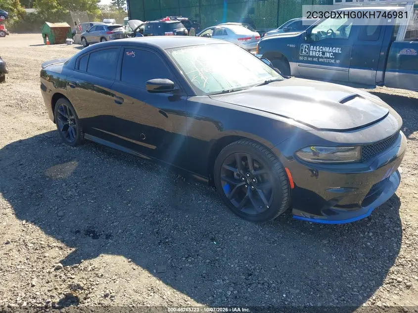 DODGE CHARGER 2019, VIN 2C3CDXHG0KH746981