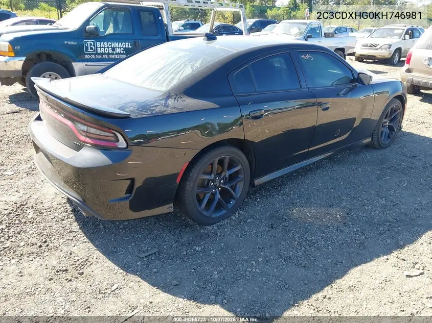 2019 DODGE CHARGER VIN 2C3CDXHG0KH746981 — фото 4