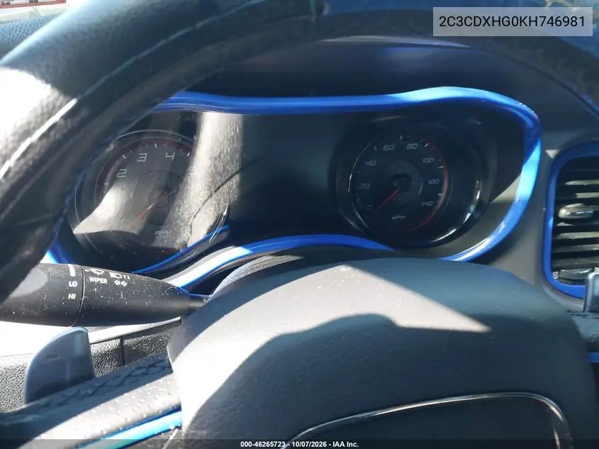 2019 DODGE CHARGER VIN 2C3CDXHG0KH746981 — фото 7