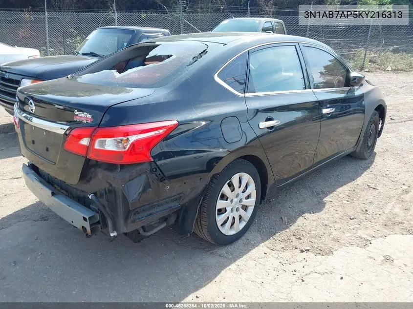 2019 NISSAN SENTRA VIN 3N1AB7AP5KY216313 — фото 4