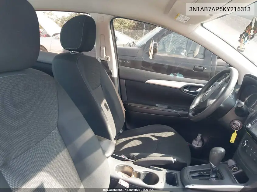 2019 NISSAN SENTRA VIN 3N1AB7AP5KY216313 — фото 5