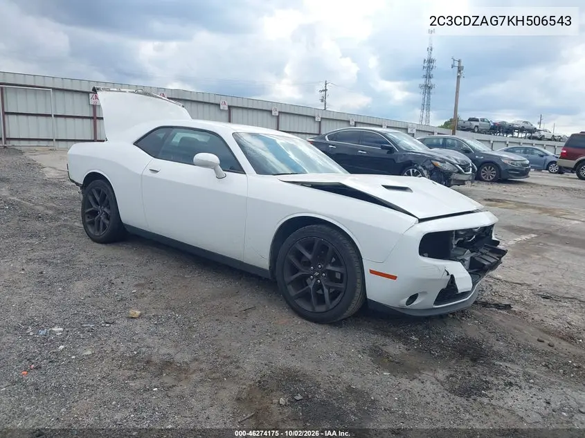 DODGE CHALLENGER 2019, VIN 2C3CDZAG7KH506543