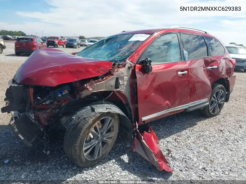 2019 NISSAN PATHFINDER VIN 5N1DR2MNXKC629383 — фото 2