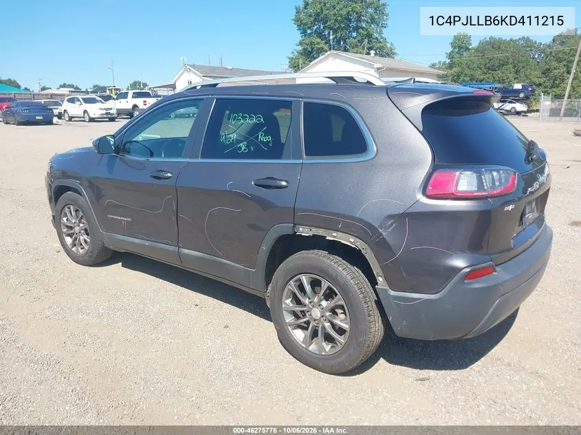 2019 JEEP CHEROKEE VIN 1C4PJLLB6KD411215 — фото 3
