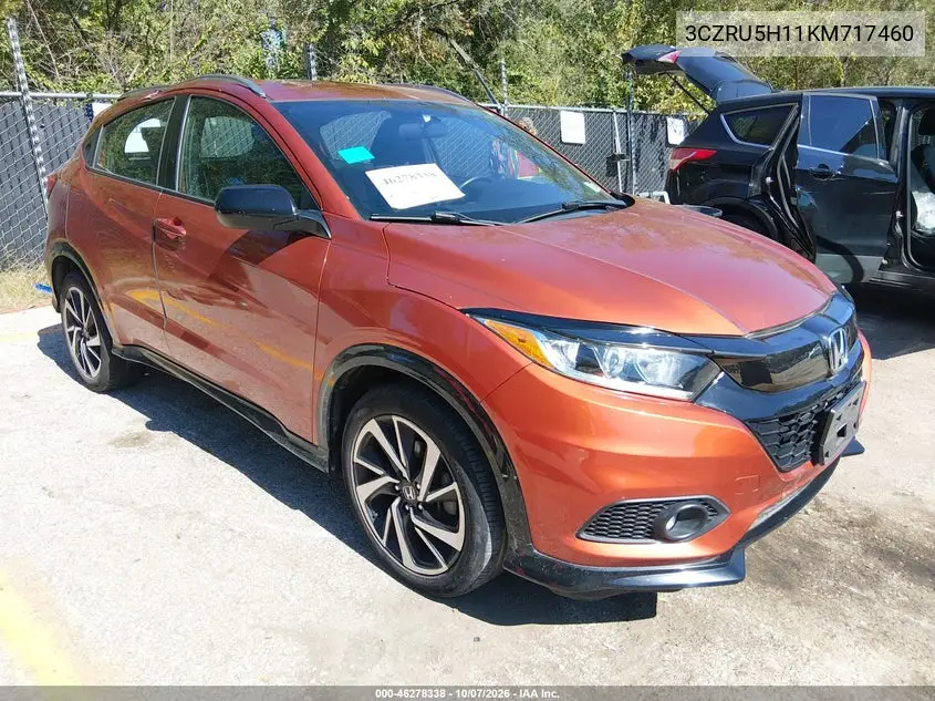 HONDA HR-V 2019, VIN 3CZRU5H11KM717460