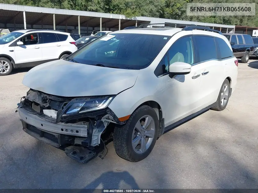 2019 HONDA ODYSSEY VIN 5FNRL6H71KB065608 — фото 2