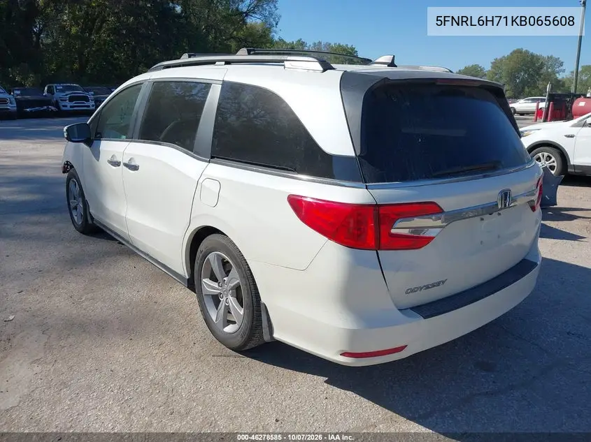 2019 HONDA ODYSSEY VIN 5FNRL6H71KB065608 — фото 3