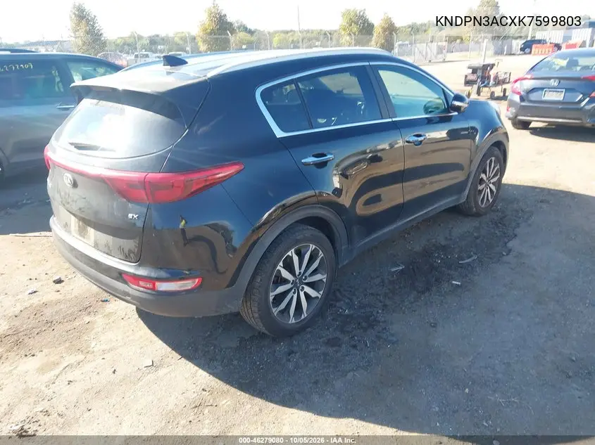 2019 KIA SPORTAGE VIN KNDPN3ACXK7599803 — фото 4
