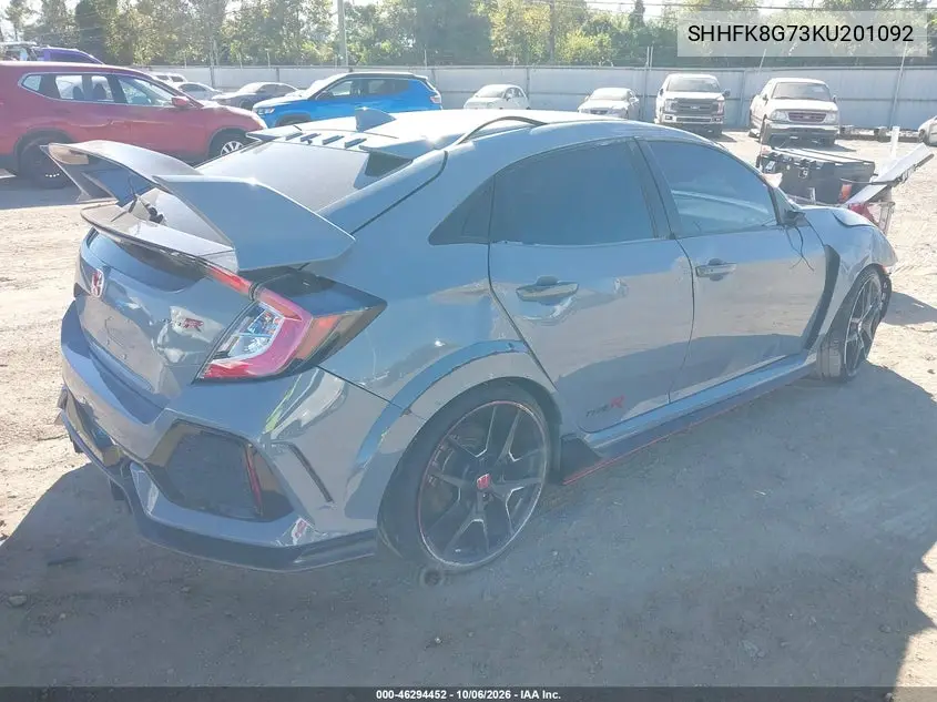 2019 HONDA CIVIC TYPE R VIN SHHFK8G73KU201092 — фото 4