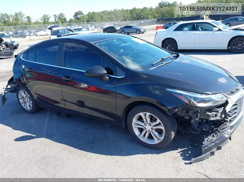CHEVROLET CRUZE 2019, VIN 1G1BE5SMXK7124321