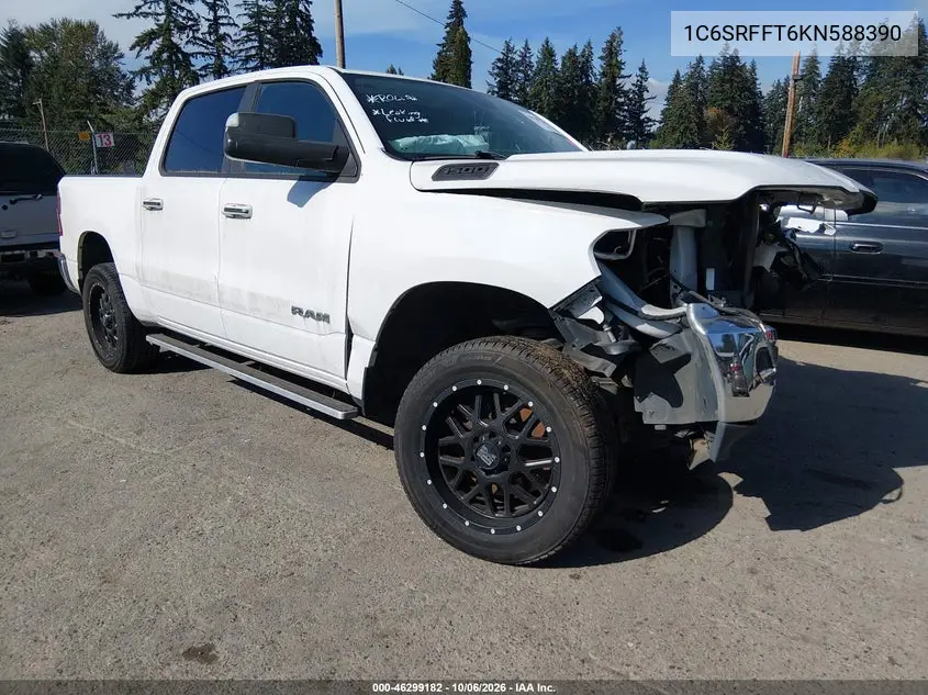 RAM 1500 2019, VIN 1C6SRFFT6KN588390