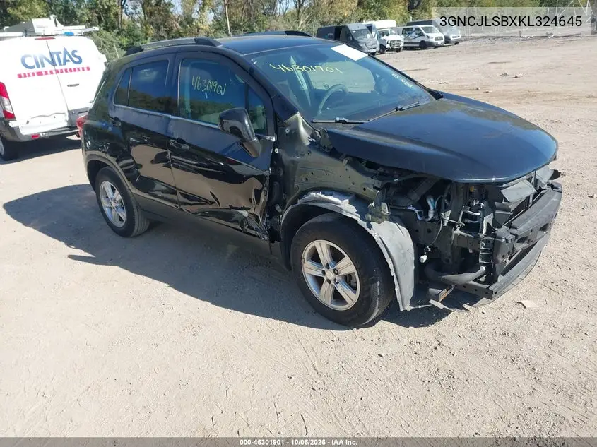CHEVROLET TRAX 2019, VIN 3GNCJLSBXKL324645