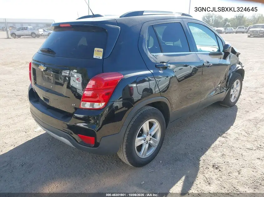 2019 CHEVROLET TRAX VIN 3GNCJLSBXKL324645 — фото 4
