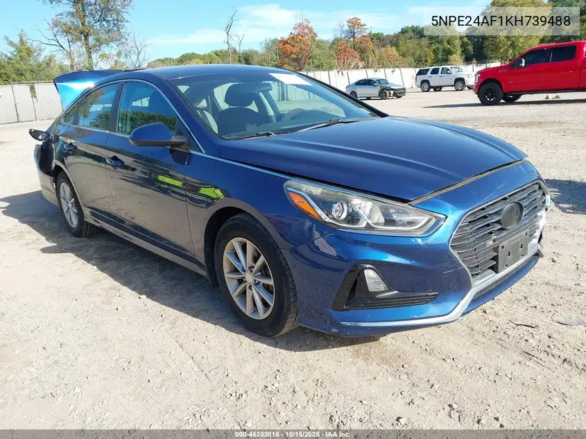 HYUNDAI SONATA 2019, VIN 5NPE24AF1KH739488