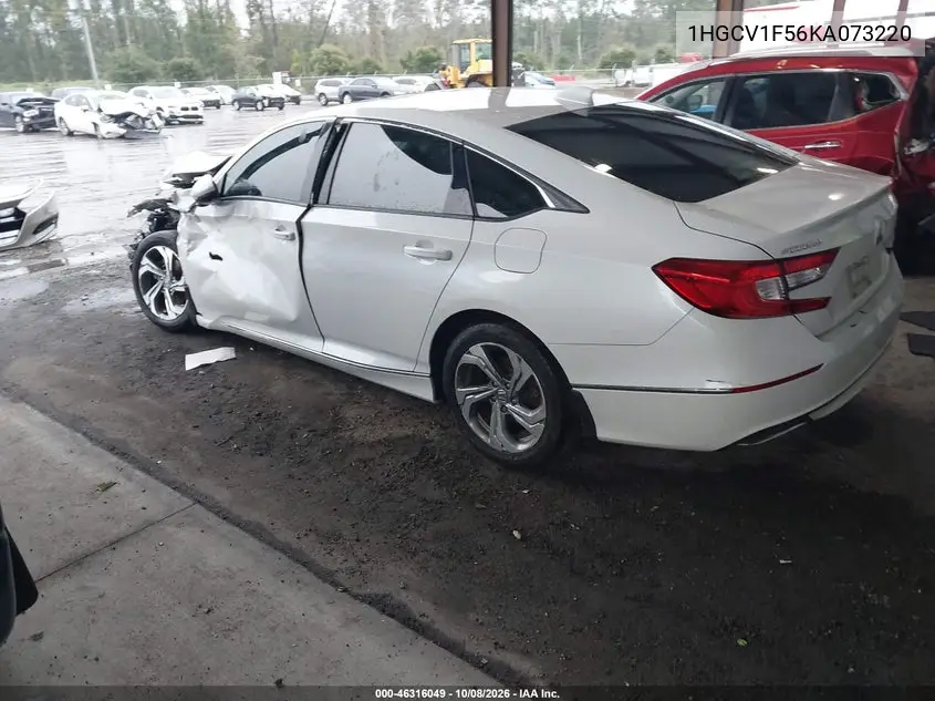 2019 HONDA ACCORD VIN 1HGCV1F56KA073220 — фото 3