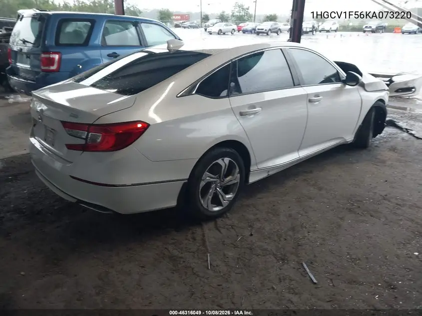 2019 HONDA ACCORD VIN 1HGCV1F56KA073220 — фото 4