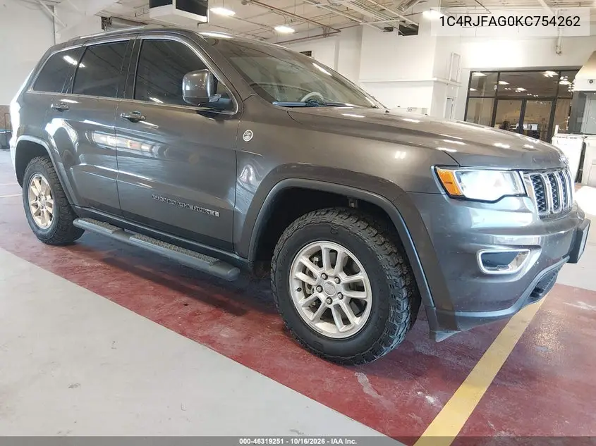 JEEP GRAND CHEROKEE 2019, VIN 1C4RJFAG0KC754262