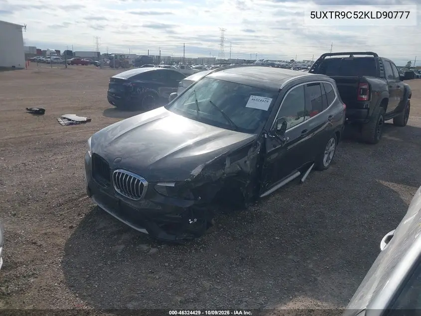 2019 BMW X3 VIN 5UXTR9C52KLD90777 — фото 2