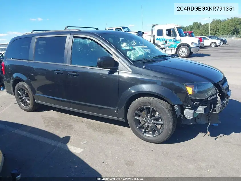 DODGE CARAVAN 2019, VIN 2C4RDGEGXKR791351