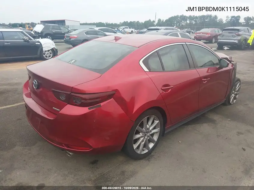 2019 MAZDA 3 VIN JM1BPBDM0K1115045 — фото 4