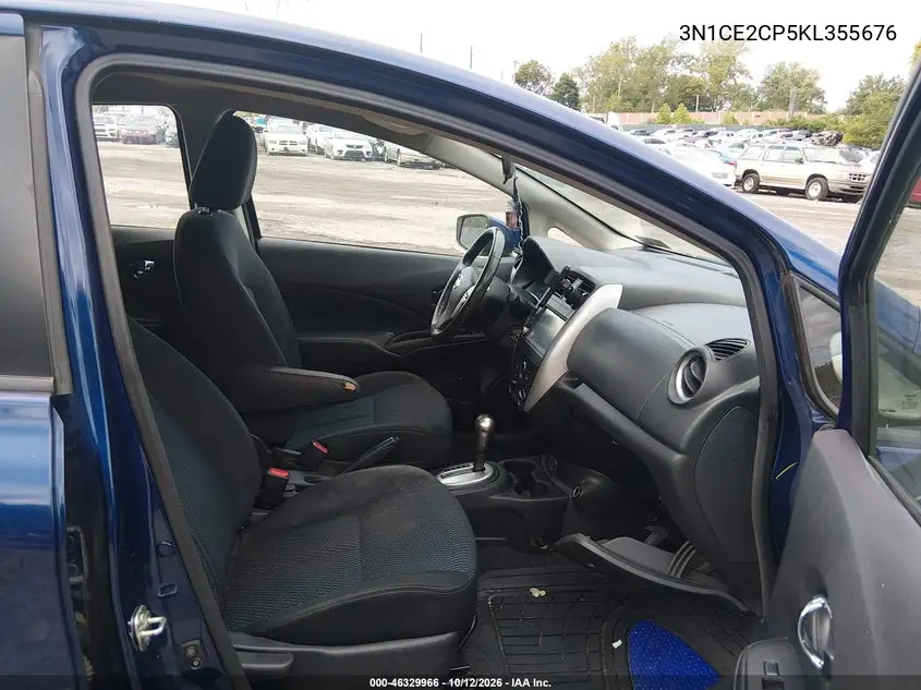 2019 NISSAN NOTE VIN 3N1CE2CP5KL355676 — фото 5