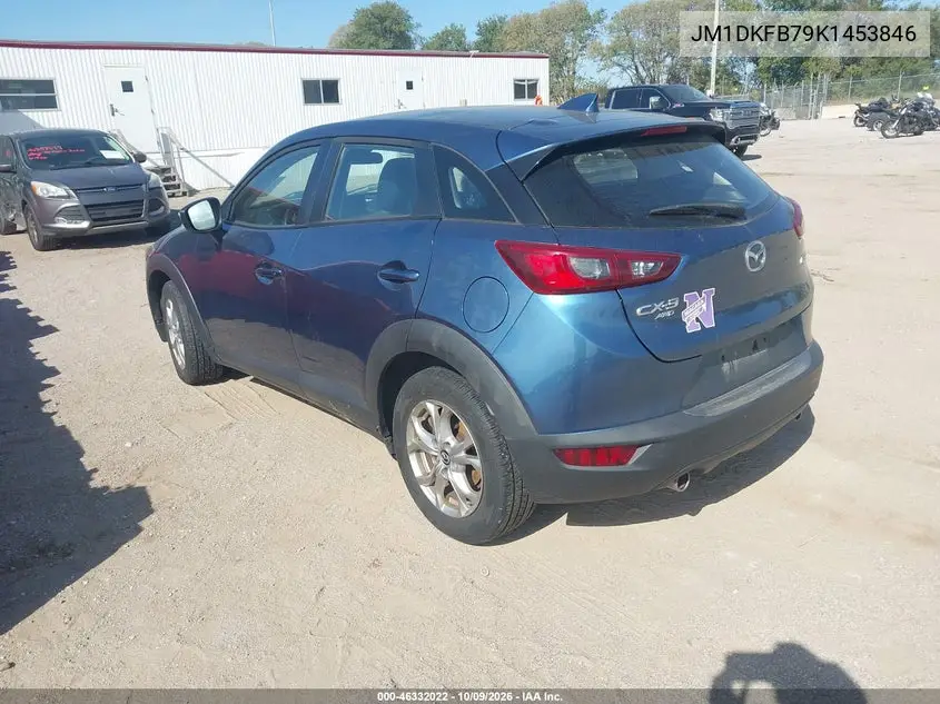 2019 MAZDA CX-3 VIN JM1DKFB79K1453846 — фото 3