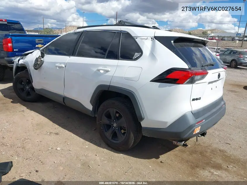 2019 TOYOTA RAV 4 VIN 2T3W1RFV6KC027654 — фото 3