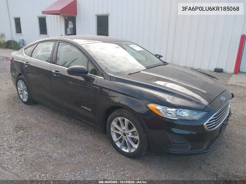 FORD FUSION 2019, VIN 3FA6P0LU6KR185068
