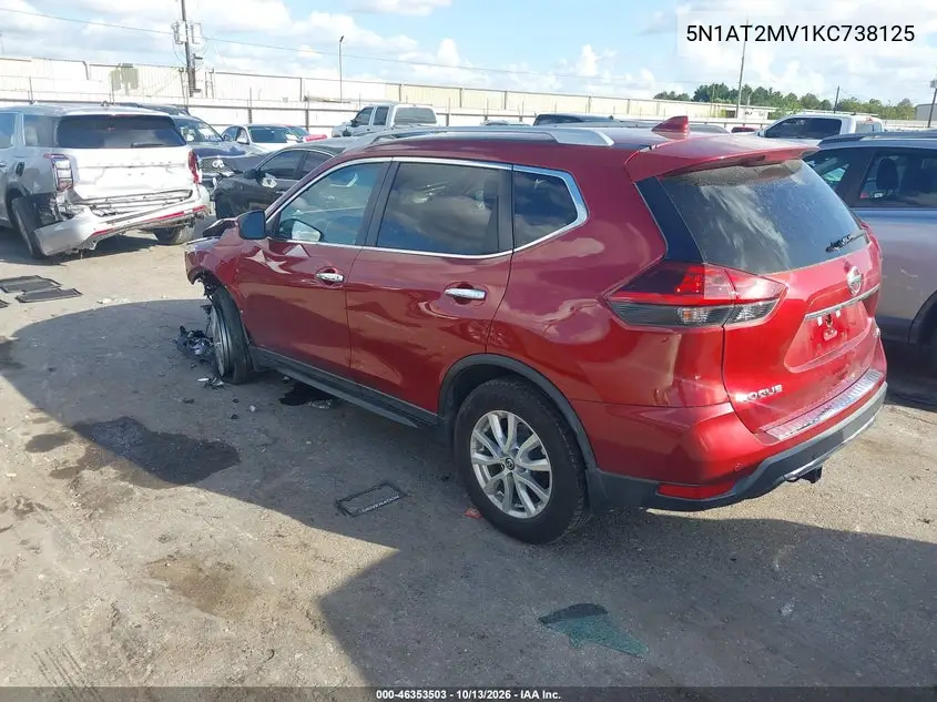 NISSAN ROGUE 2019, VIN 5N1AT2MV1KC738125
