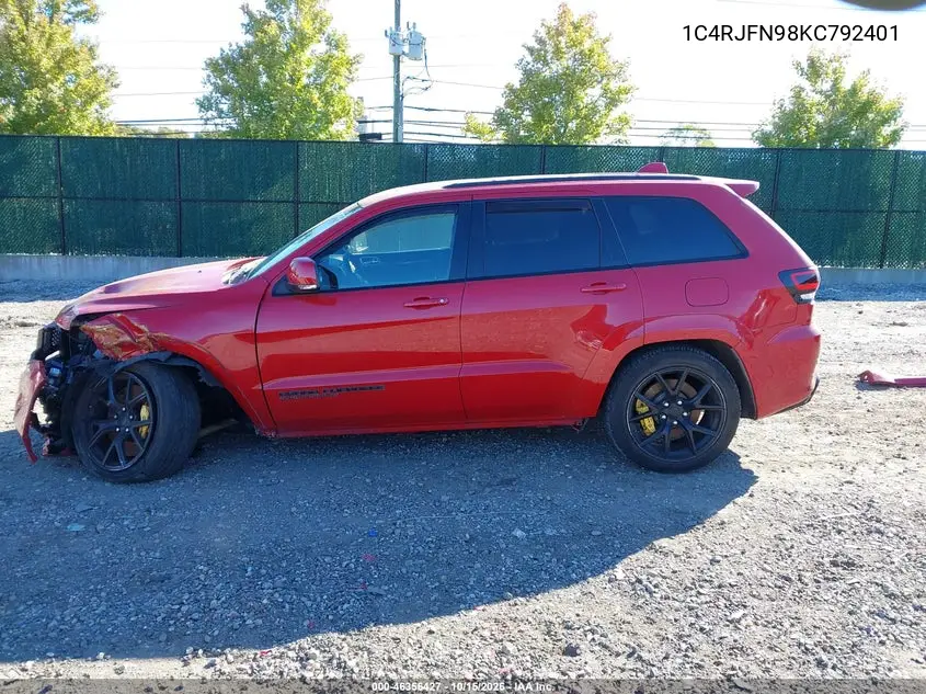 2019 JEEP GRAND CHEROKEE VIN 1C4RJFN98KC792401 — фото 15