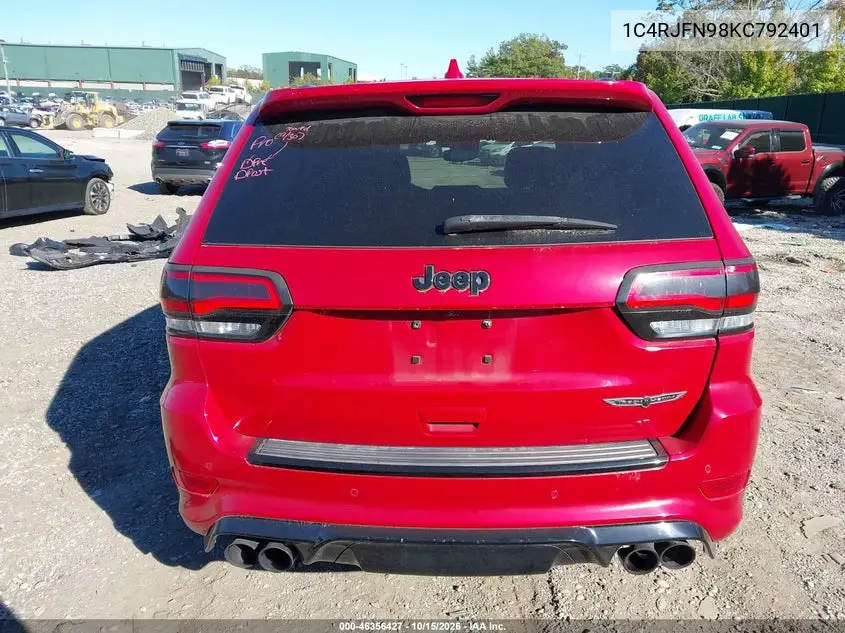 2019 JEEP GRAND CHEROKEE VIN 1C4RJFN98KC792401 — фото 17