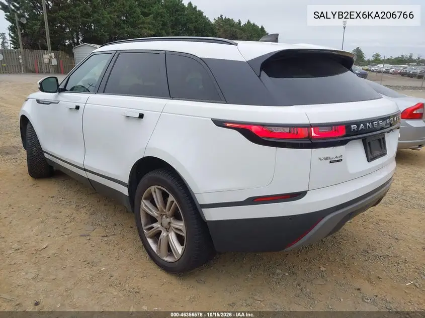 2019 LAND ROVER RANGE ROVER VELAR VIN SALYB2EX6KA206766 — фото 3
