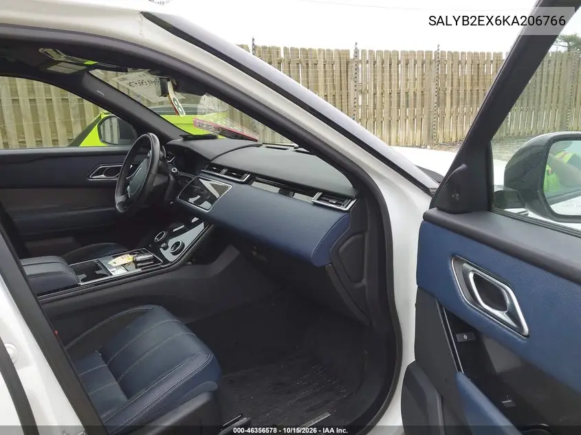 2019 LAND ROVER RANGE ROVER VELAR VIN SALYB2EX6KA206766 — фото 5