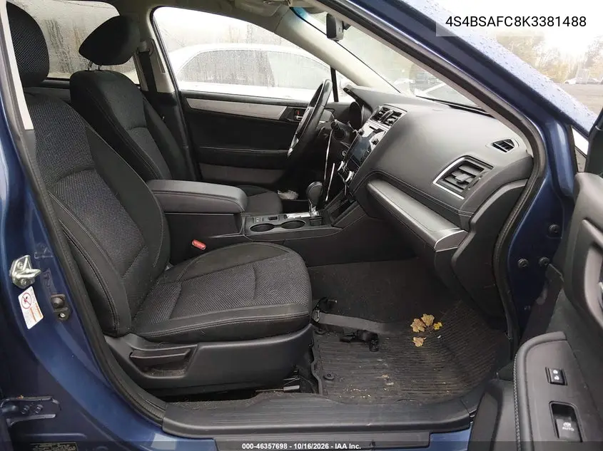 2019 SUBARU OUTBACK VIN 4S4BSAFC8K3381488 — фото 5