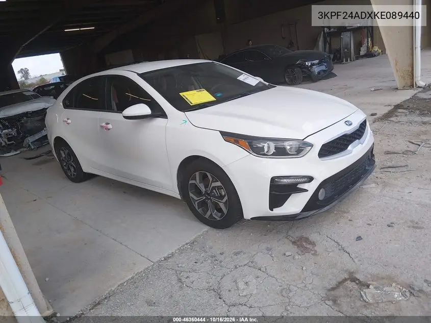 KIA FORTE 2019, VIN 3KPF24ADXKE089440