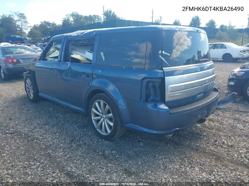 2019 FORD FLEX VIN 2FMHK6DT4KBA26490 — фото 3