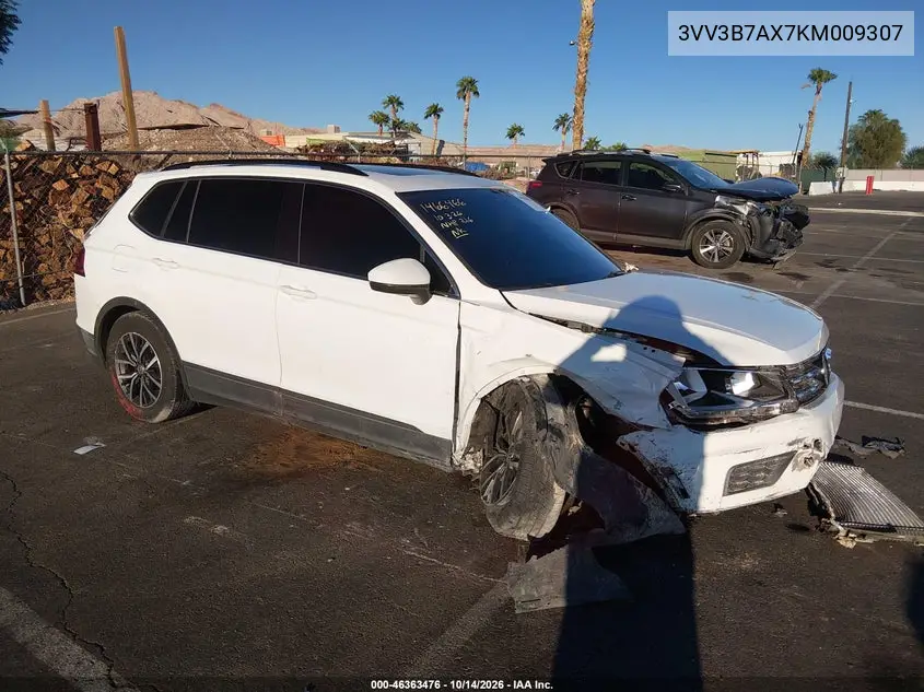 VOLKSWAGEN TIGUAN 2019, VIN 3VV3B7AX7KM009307