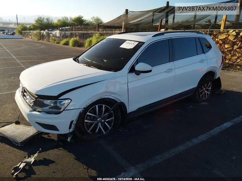 2019 VOLKSWAGEN TIGUAN VIN 3VV3B7AX7KM009307 — фото 2