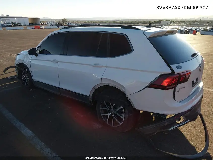 2019 VOLKSWAGEN TIGUAN VIN 3VV3B7AX7KM009307 — фото 3