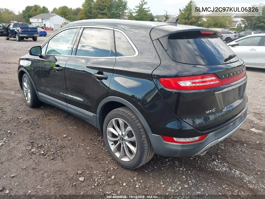 2019 LINCOLN MKC VIN 5LMCJ2C97KUL06326 — фото 3