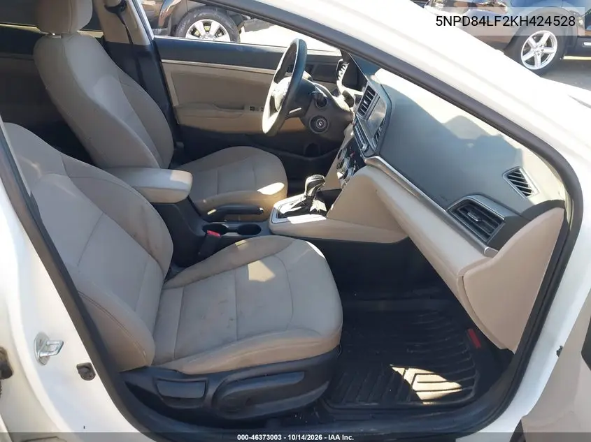 2019 HYUNDAI ELANTRA VIN 5NPD84LF2KH424528 — фото 5