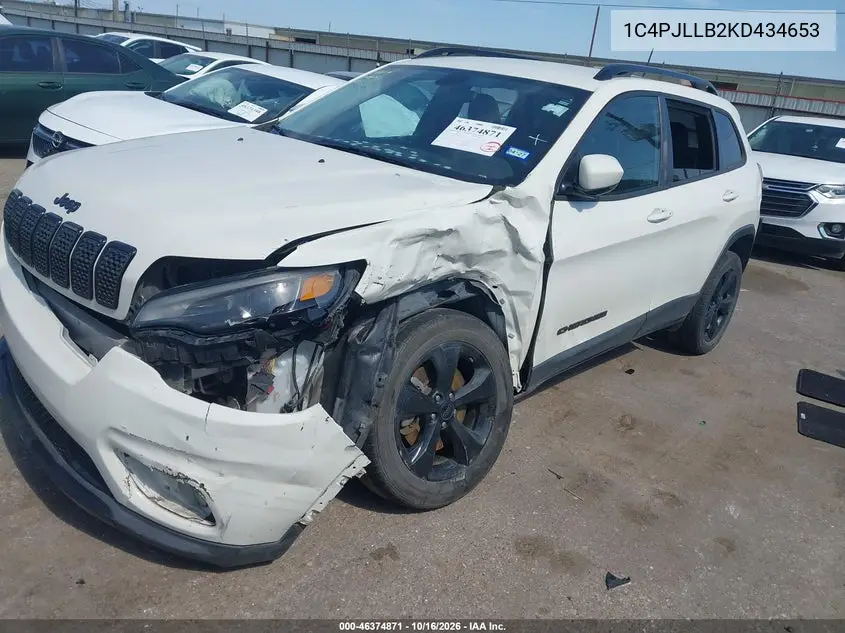 2019 JEEP CHEROKEE VIN 1C4PJLLB2KD434653 — фото 2