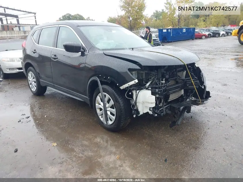 NISSAN ROGUE 2019, VIN 5N1AT2MV1KC742577