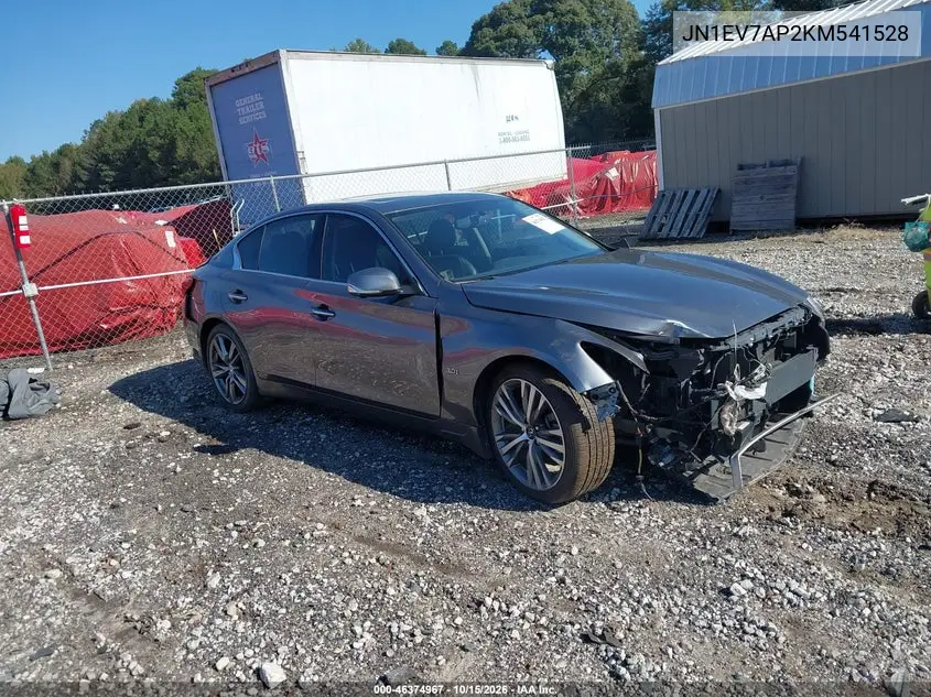 INFINITI Q50 2019, VIN JN1EV7AP2KM541528