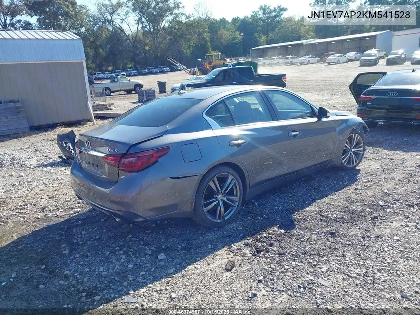 2019 INFINITI Q50 VIN JN1EV7AP2KM541528 — фото 4