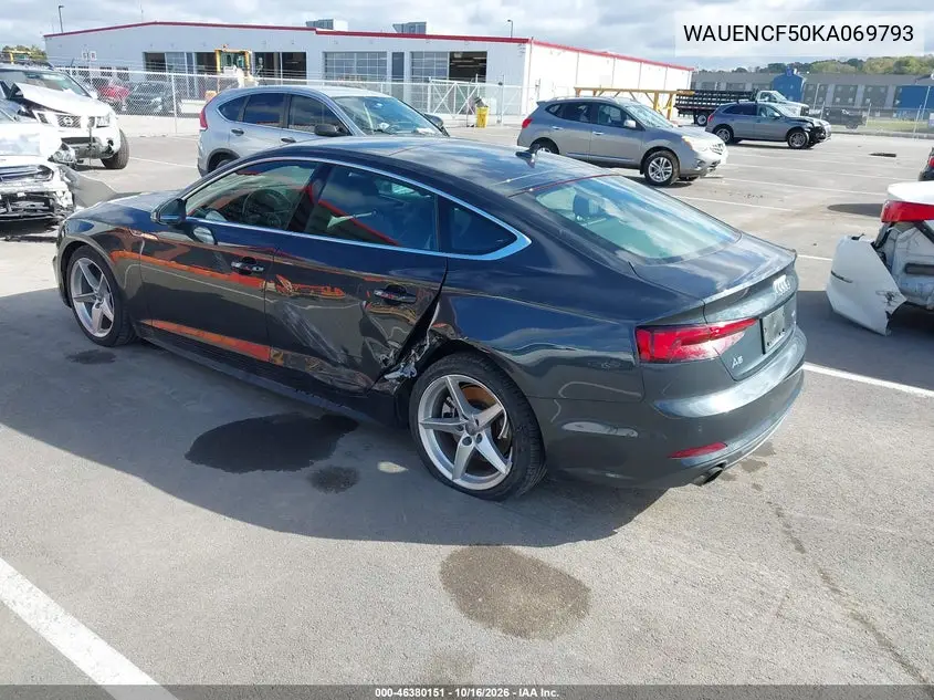 2019 AUDI A5 VIN WAUENCF50KA069793 — фото 3