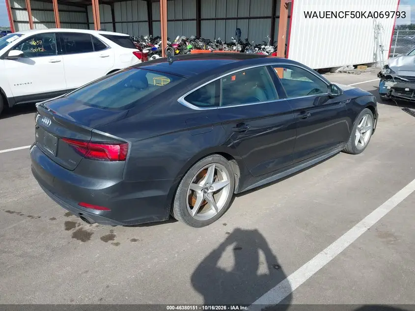 2019 AUDI A5 VIN WAUENCF50KA069793 — фото 4