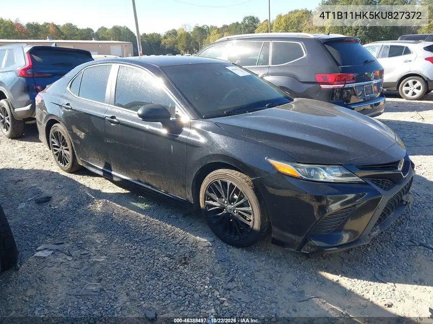 TOYOTA CAMRY 2019, VIN 4T1B11HK5KU827372