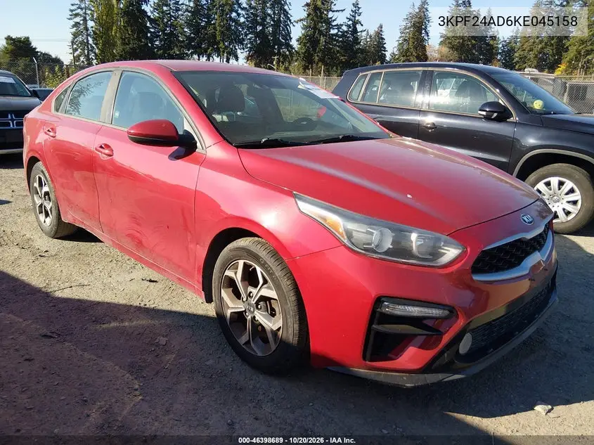 KIA FORTE 2019, VIN 3KPF24AD6KE045158