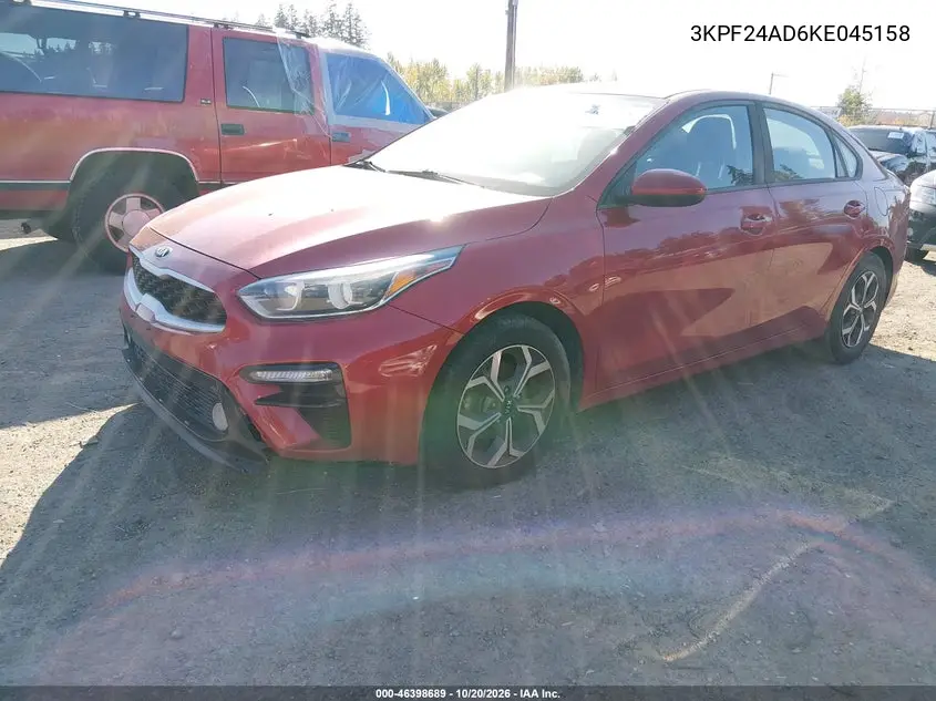 2019 KIA FORTE VIN 3KPF24AD6KE045158 — фото 2